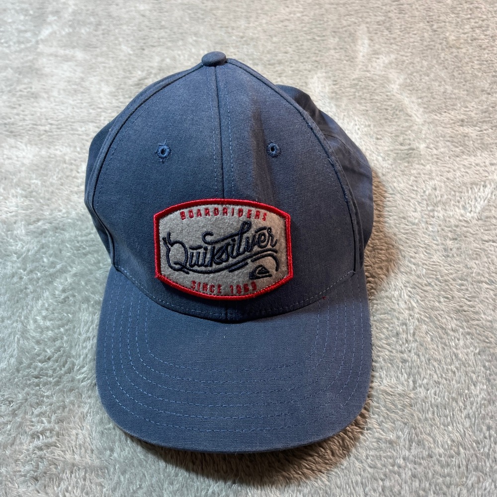 Quiksilver Boardriders Hat Adult OS Blue Adjustable Back Blue Cap Surf Skate